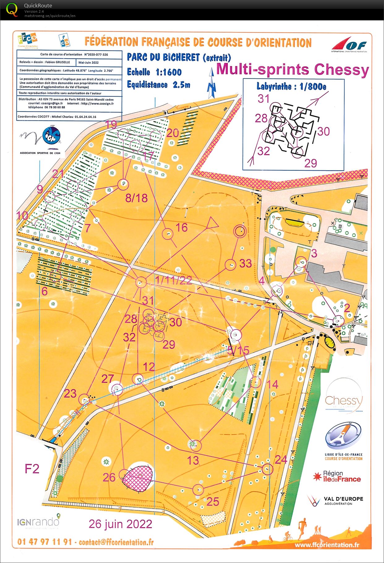 Multi-sprints de Chessy (26/06/2022)