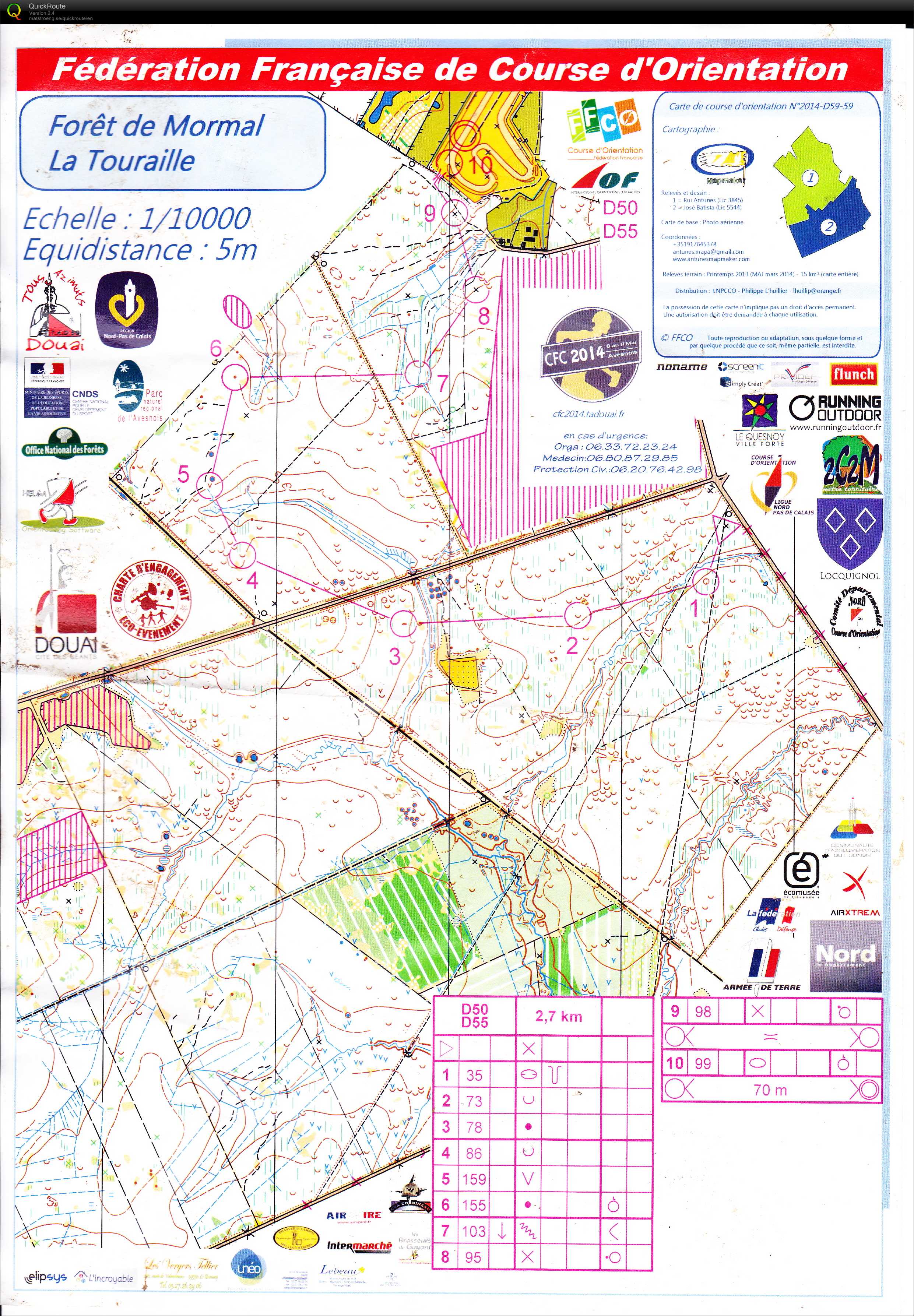 Championnats de France de Moyenne Distance (2014-05-10)