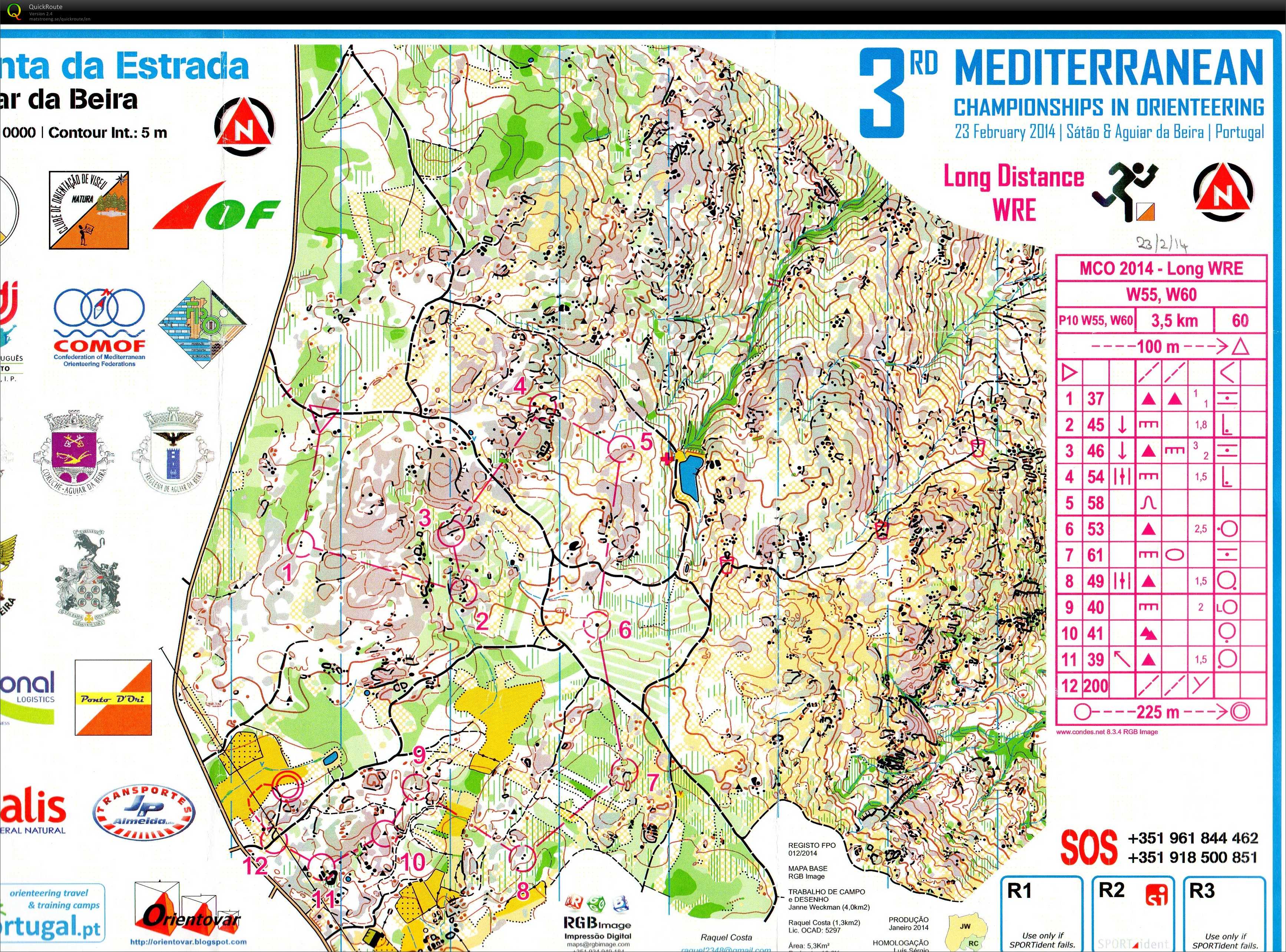 3rd Mediteranean Championships in Orienteering - Long Distance (23-02-2014)