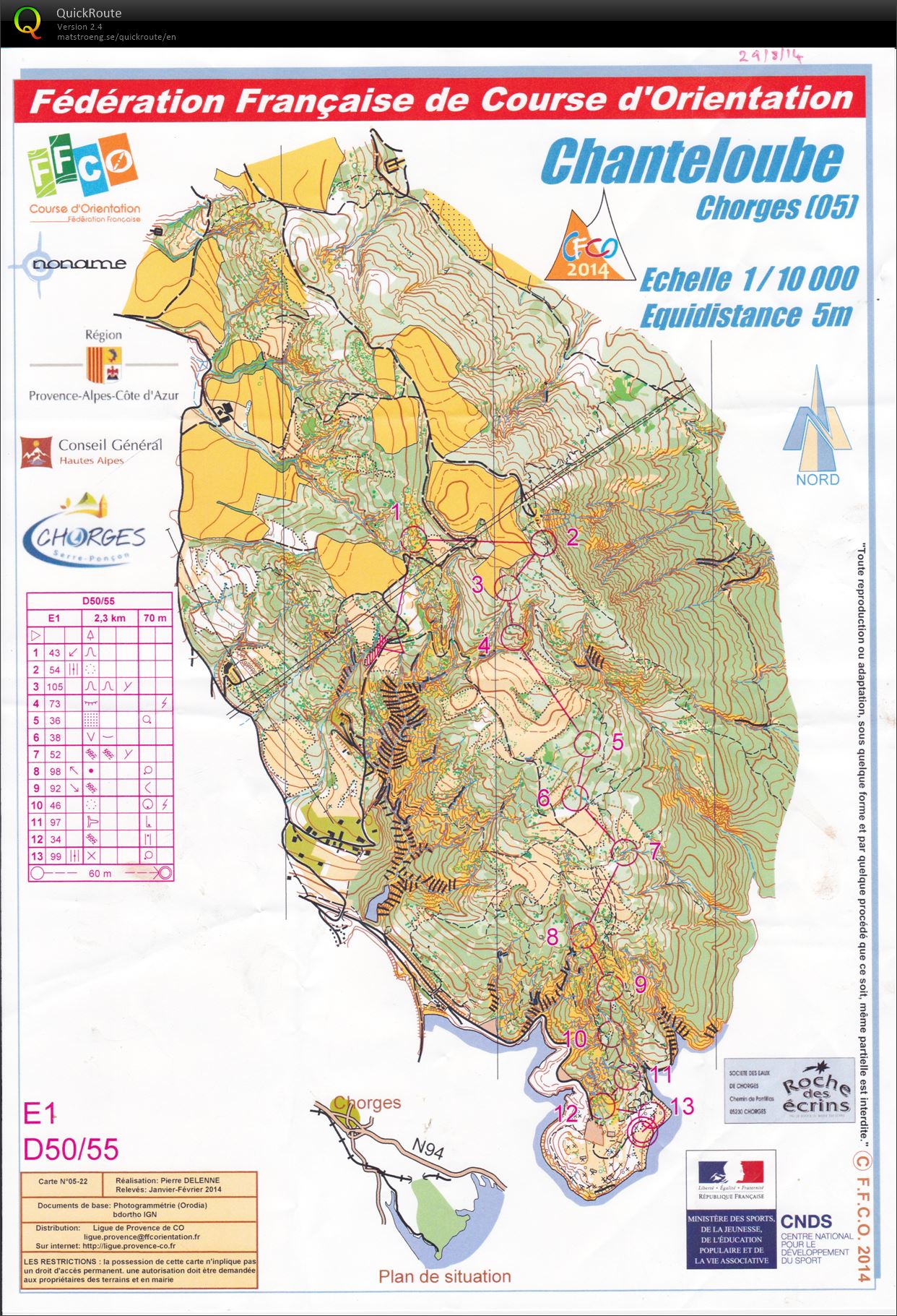 CFCO2014: Moyenne Distance (29-08-2014)