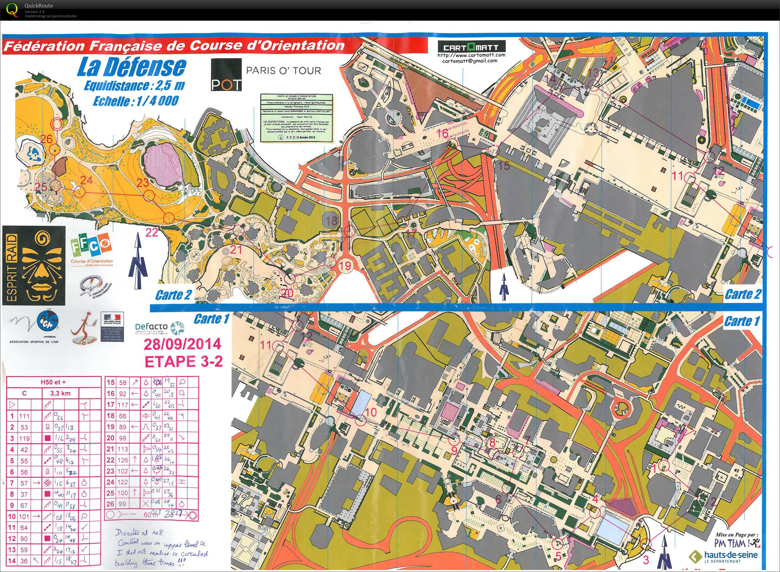 Paris O Tour - Circuit C - H55= Part 1 (28-09-2014)