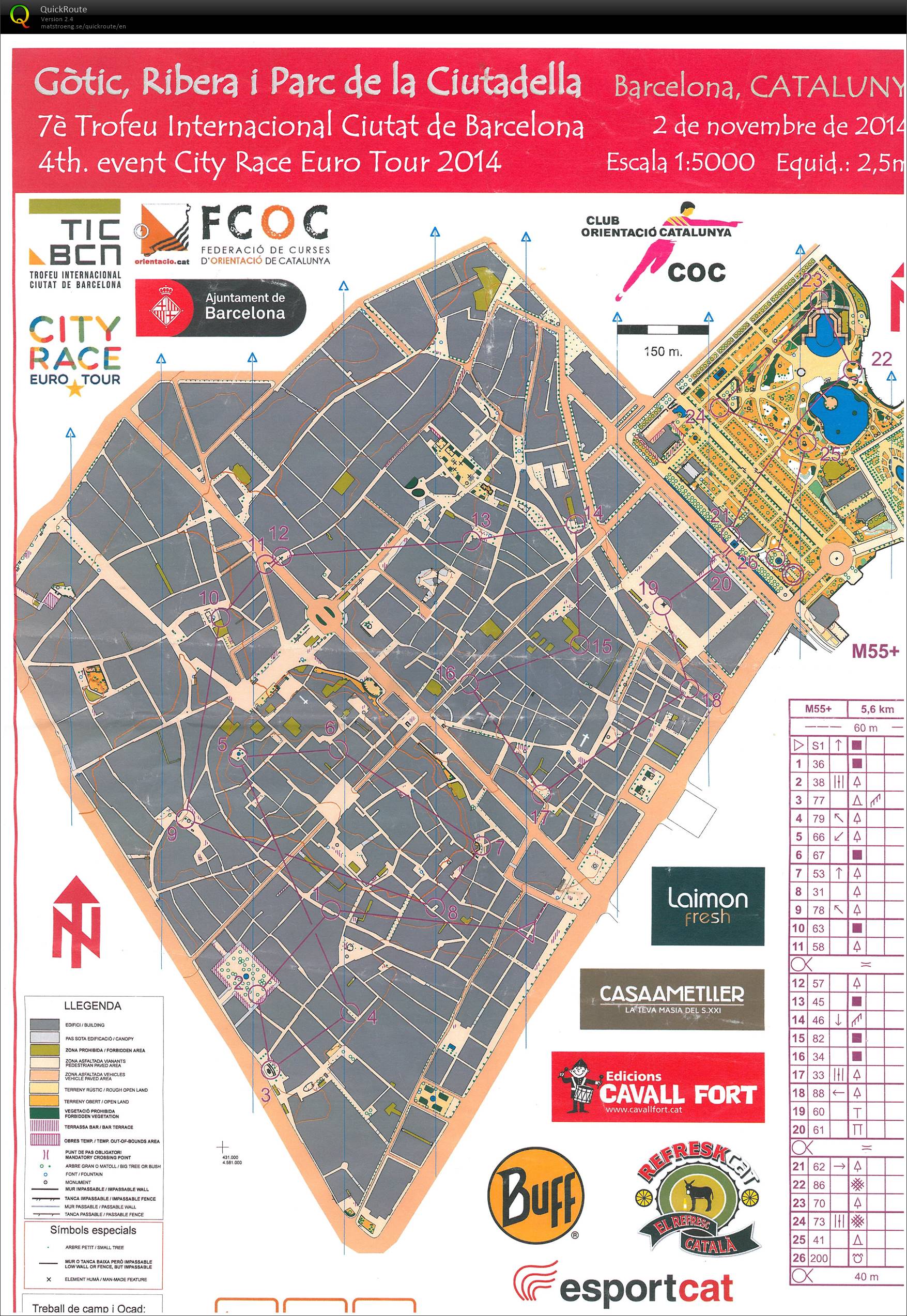 Trofeu internacional Ciutatde Barcelona & 4eme City Race Euro Tour 2014 (02-11-2014)