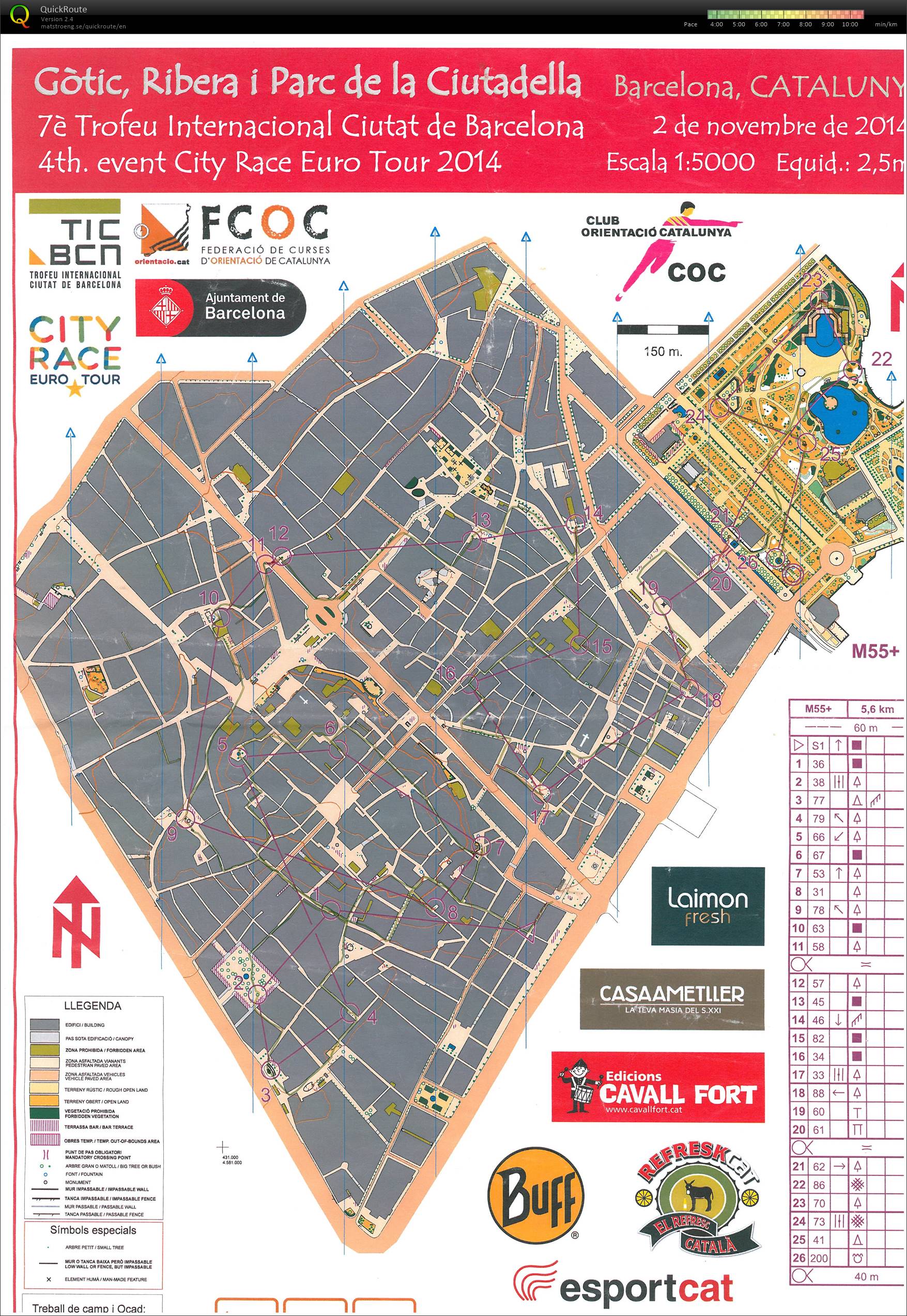 Trofeu internacional Ciutatde Barcelona & 4eme City Race Euro Tour 2014 (02-11-2014)