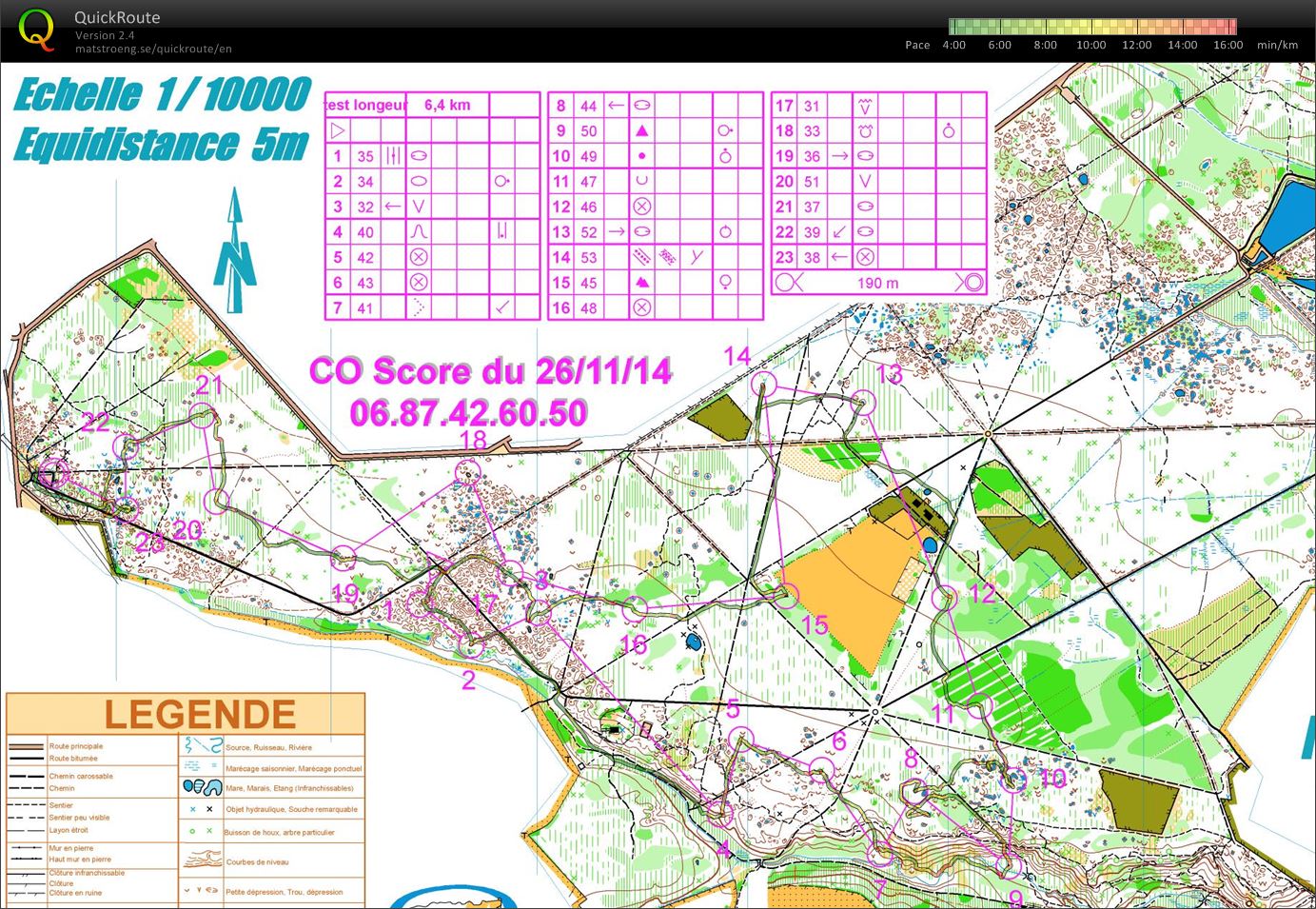 Score Manet (coté Noé) (26-11-2014)