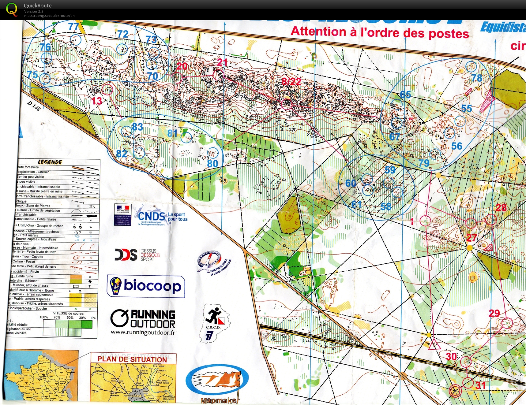 Départementale" la patrouille" circuit B solo (08.03.2015)