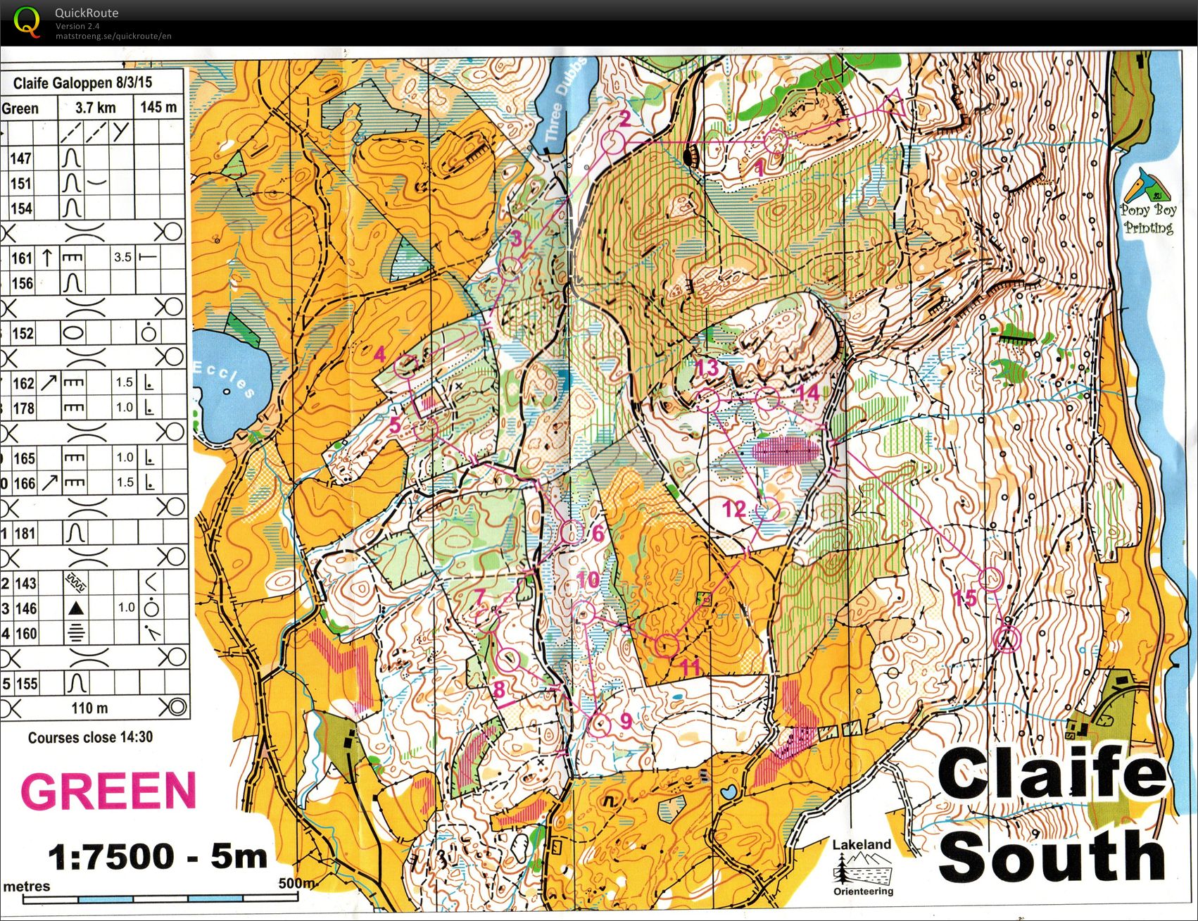 Cumbrian Galoppen: Green Course (08-03-2015)