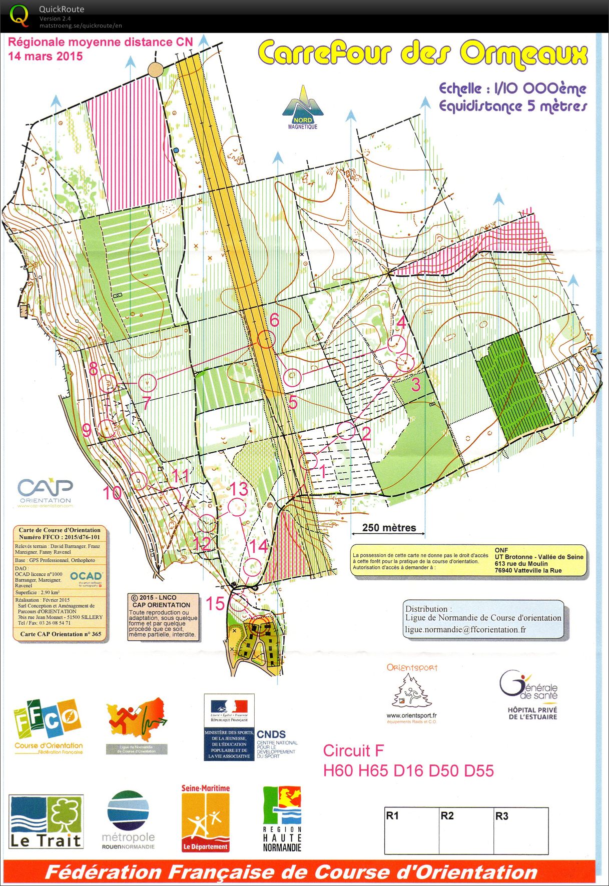 Regionale Moyenne Distance CN (14-03-2015)