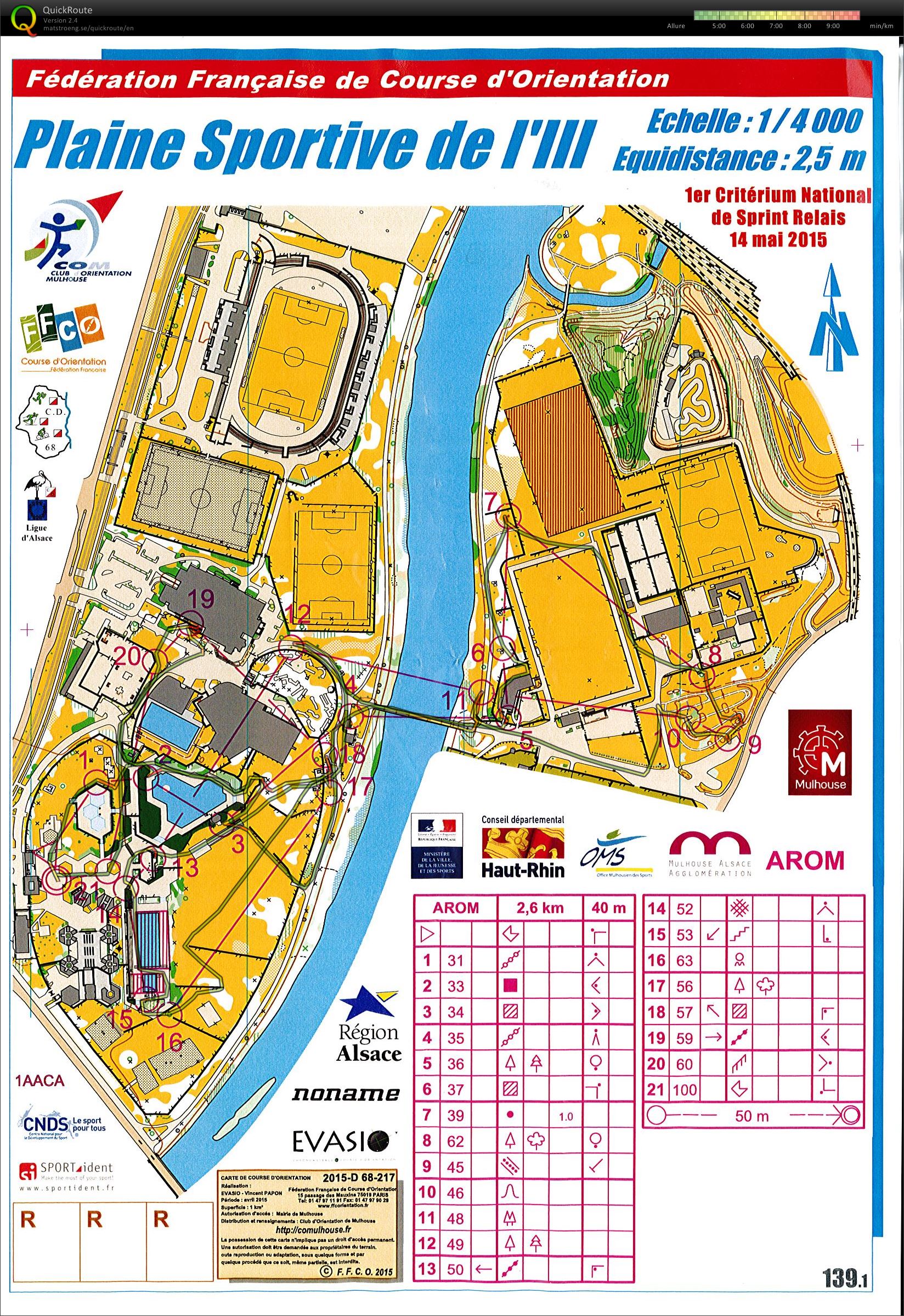 Sprint relais Mixte Mulhouse (14/05/2015)