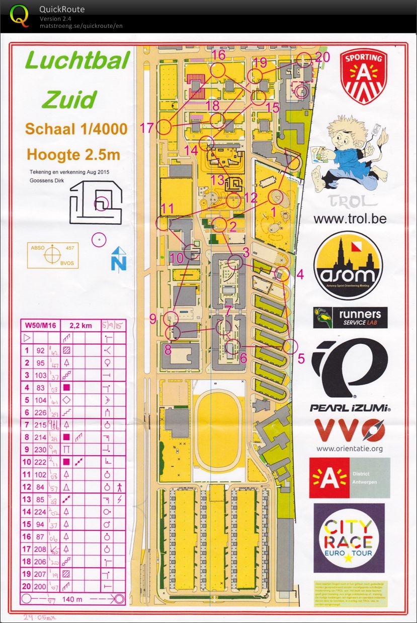 Antwerp Sprint Orienteering meeting 2015 (2015-09-05)