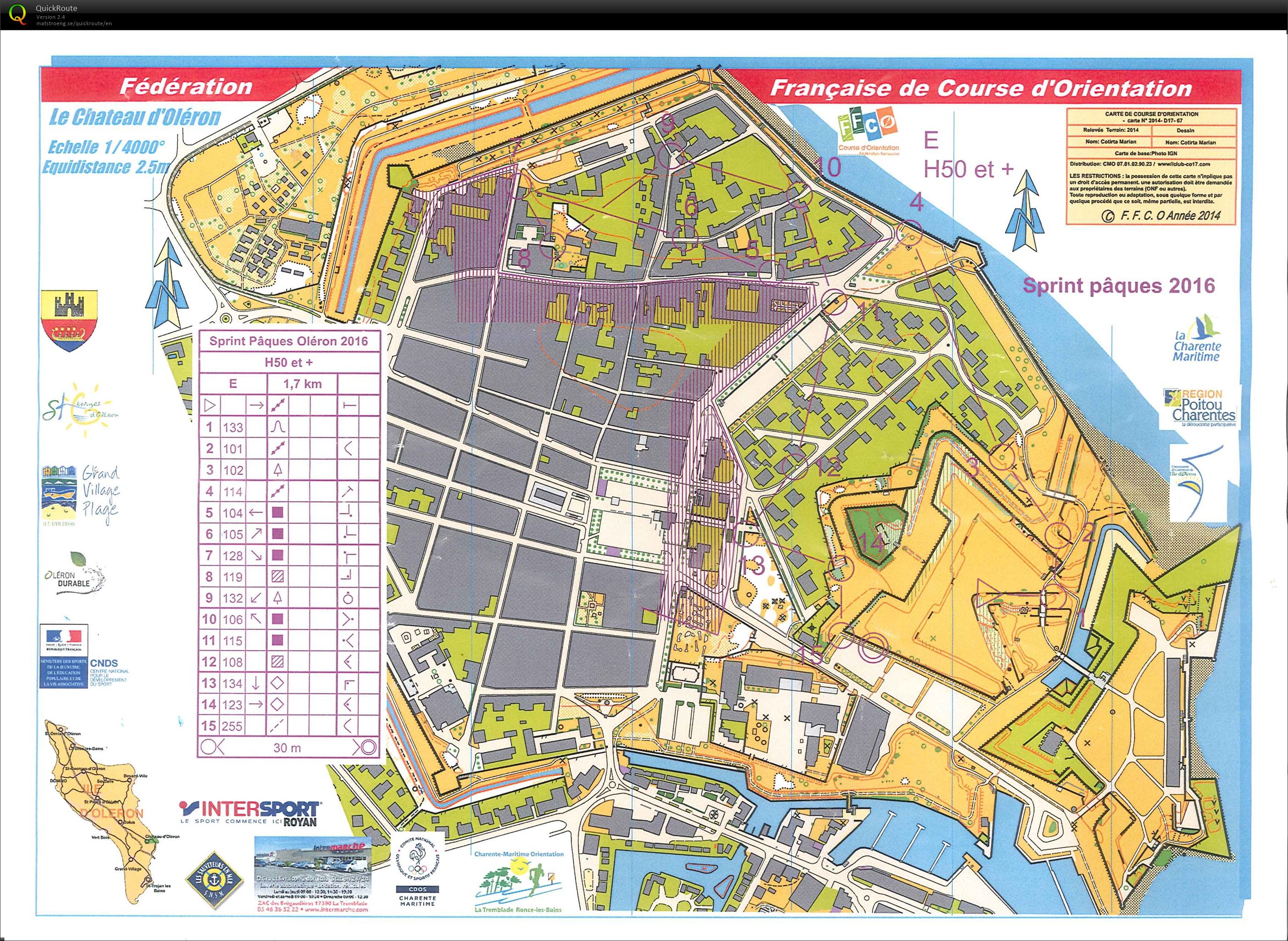 Ile D'oléron - Sprint - H50 (2016-03-26)
