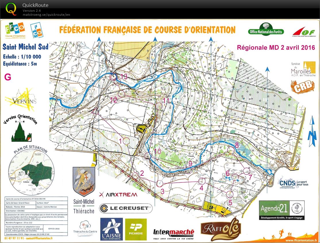 Weekend Nationale Nord-Ouest Moyenne Distance (2016-04-02)