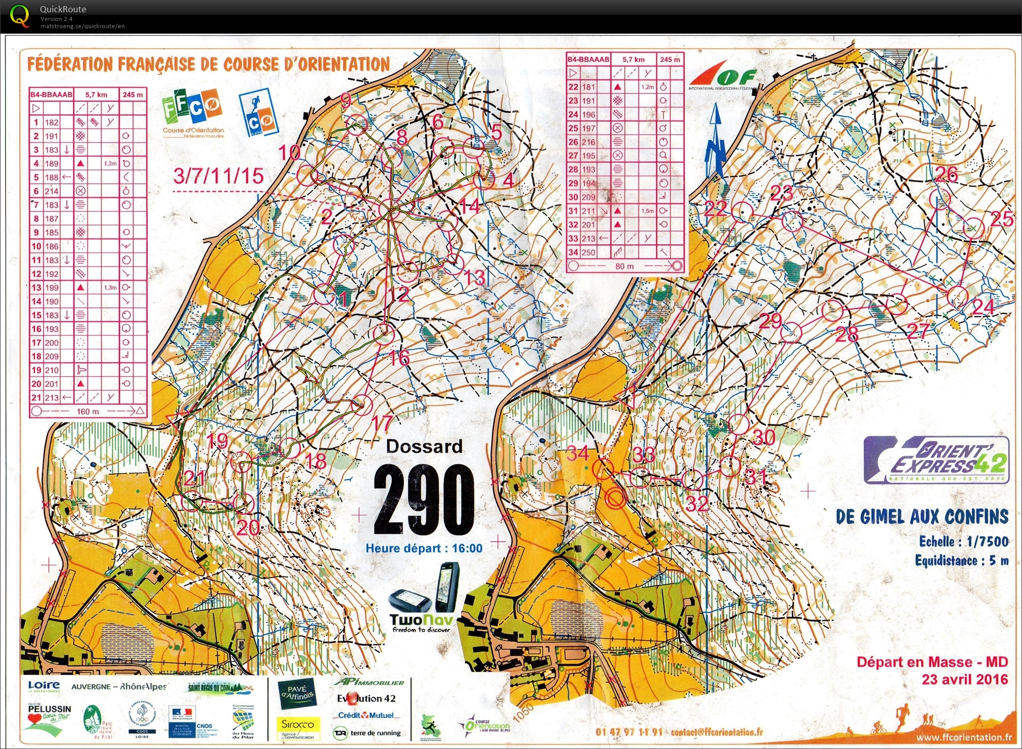 Mass Start WE Nationale SE (23-04-2016)