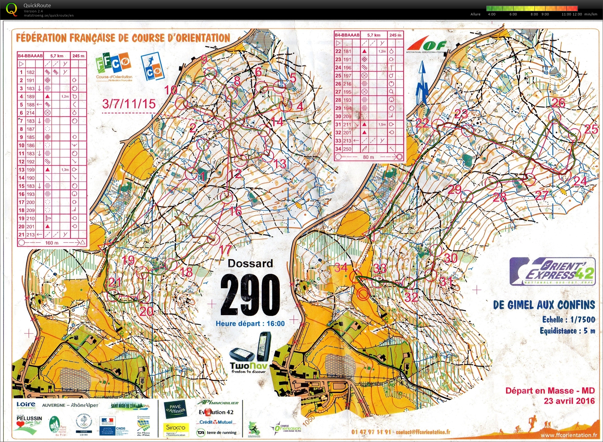 Mass Start WE Nationale SE (23-04-2016)