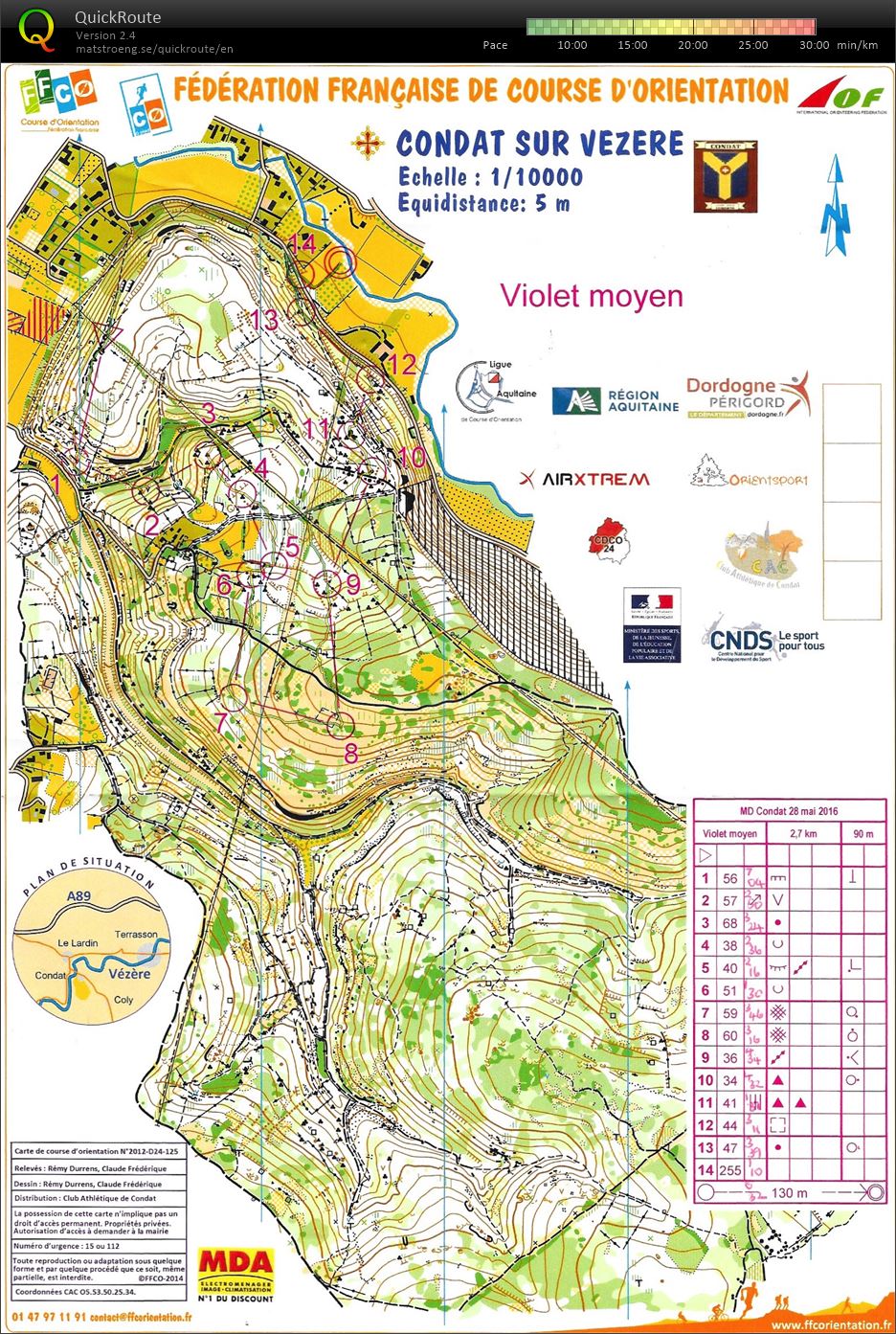 Weekend Nationale Sud-Ouest 2016 Moyenne Distance (28-05-2016)